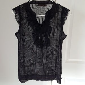 Limited Black Sheer Top Size M